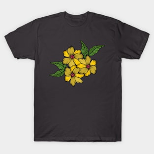 Yellow florals T-Shirt